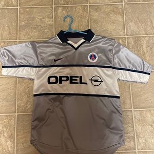 PSG (Paris St. Germain) 1999-00 silver Nike away jersey